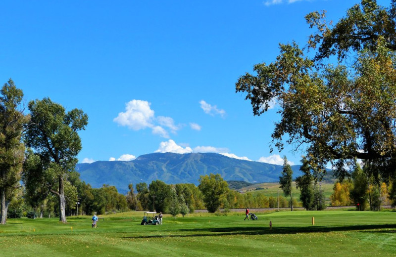 Golf course near Trailhead Lodge.