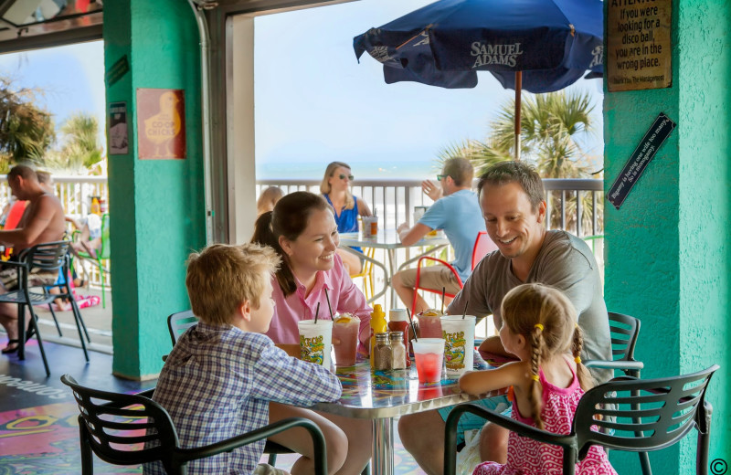 Dining at Crown Reef Resort.