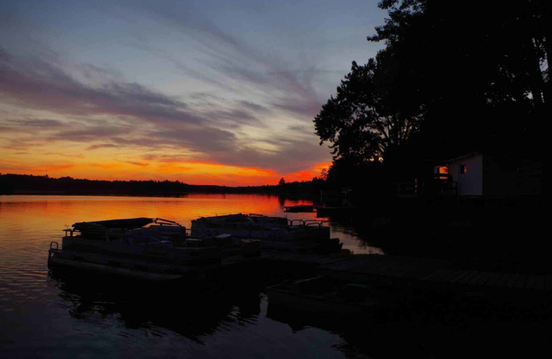 Sunset at Deluxe Camp.