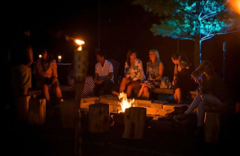 Fire pit at Rocky Crest Golf Resort.