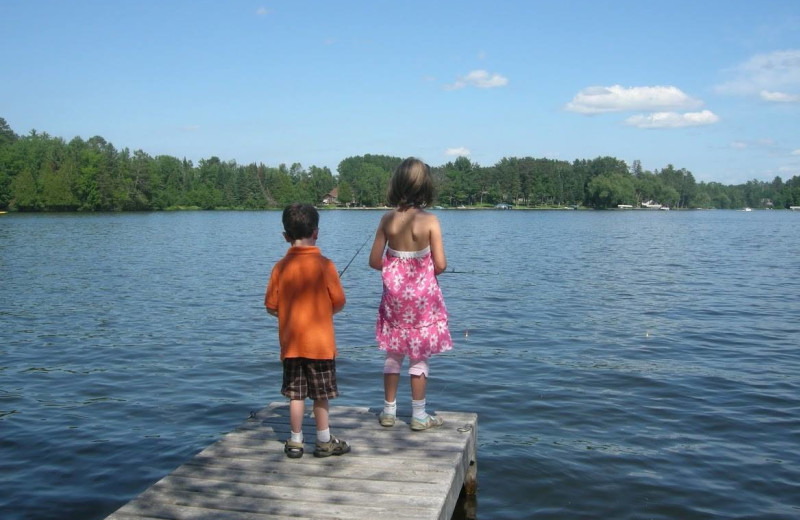 Fishing at Wild Eagle Lodge.