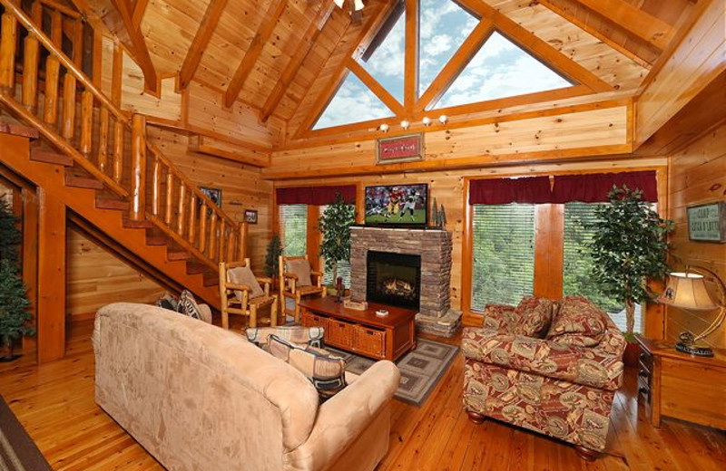Rental living room at Eden Crest Vacation Rentals, Inc.