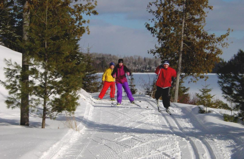 Skiing at Golden Eagle Lodge.