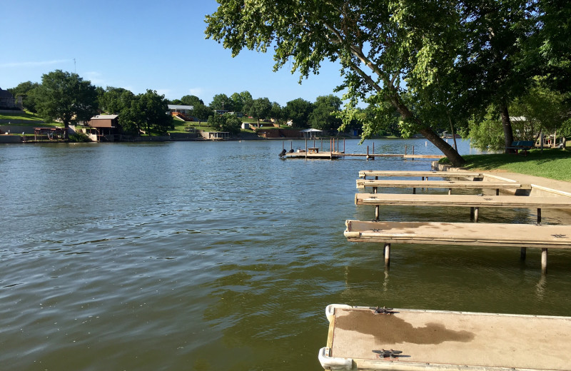 Lake view at Heart of Texas Lake Resort.