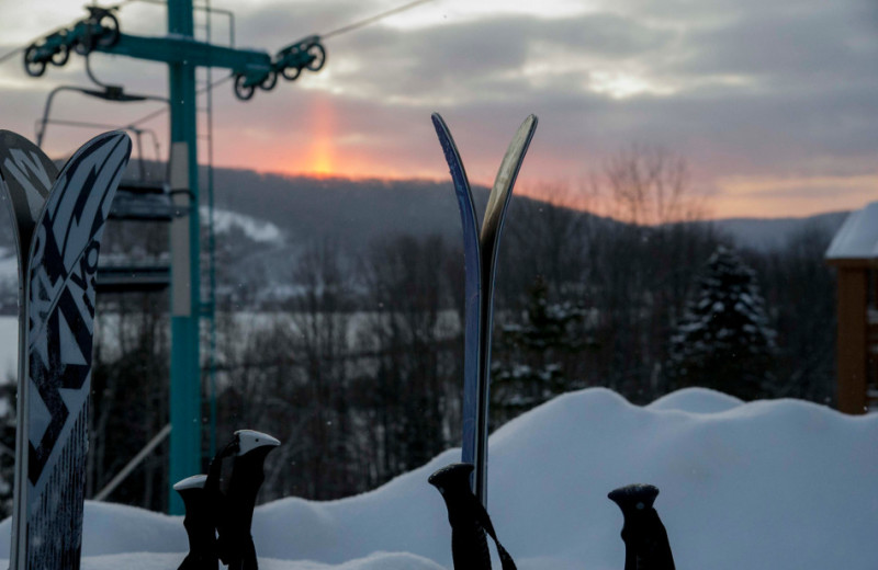 Skiing at Holiday Valley Resort.