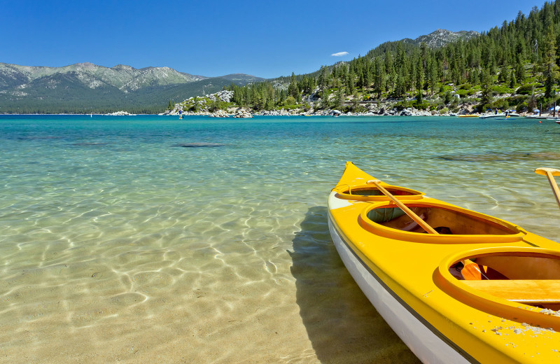 Kayaking at Meeks Bay Resort.