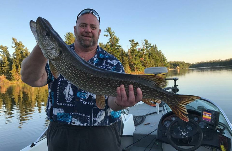 Fishing at Pipestone Point Resort.