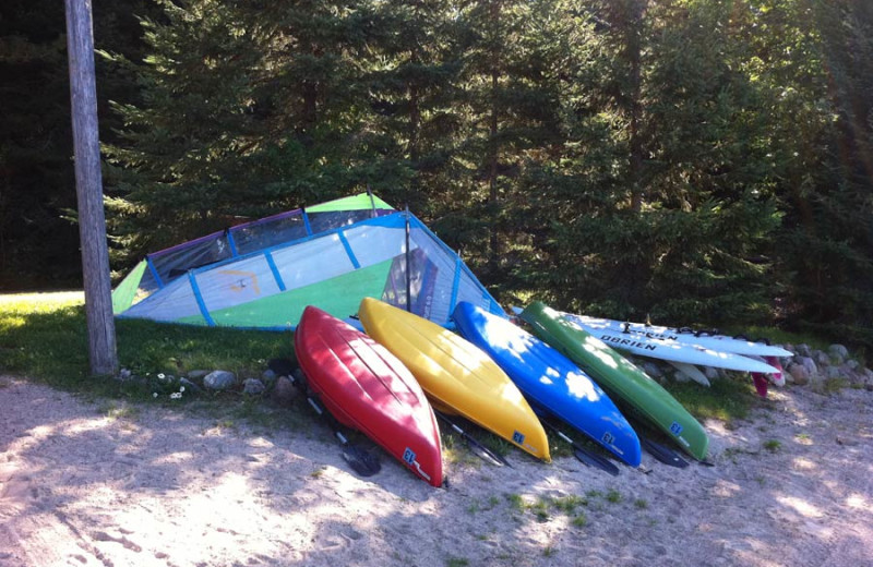 Kayaks at Cabin O'Pines Resort & Campground.