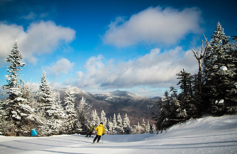Skiing at Golden Eagle Lodge.