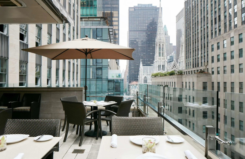 Patio at Radisson Hotel New York Midtown-Fifth Avenue.