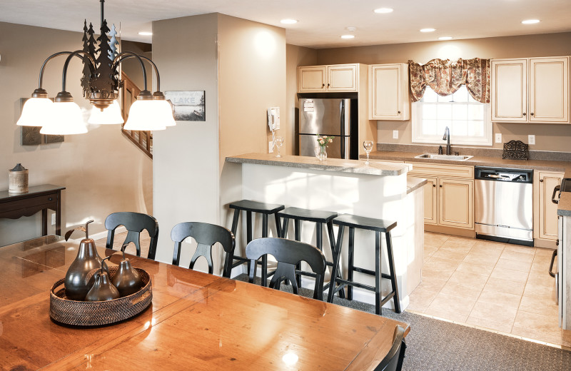 kitchen at Woodloch Lake Estates and Southwoods Vacation Homes.