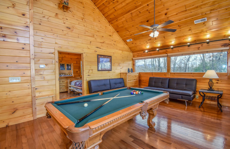 Living room at American Patriot Getaways Eagle's Sunrise.