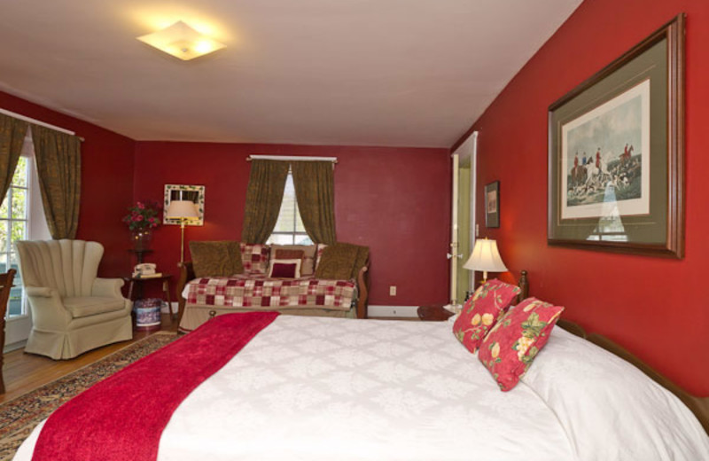 Guest room at The Pack House Inn.