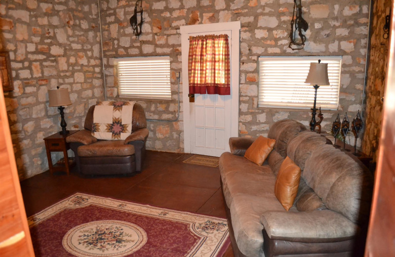Suite living room at Panther Valley Ranch.