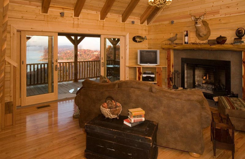 Living Room at Sugar Ridge Resort 