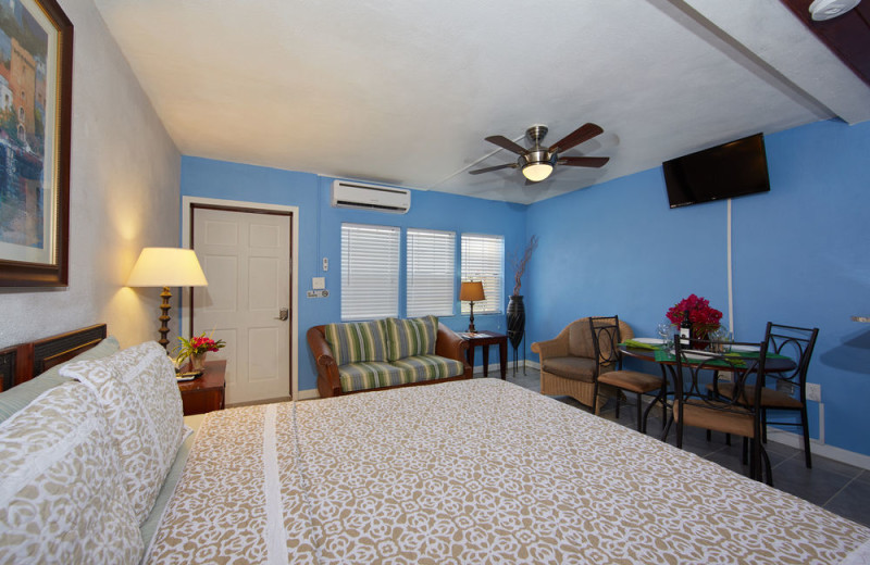 Rental bedroom at Paradise Cove Resort.
