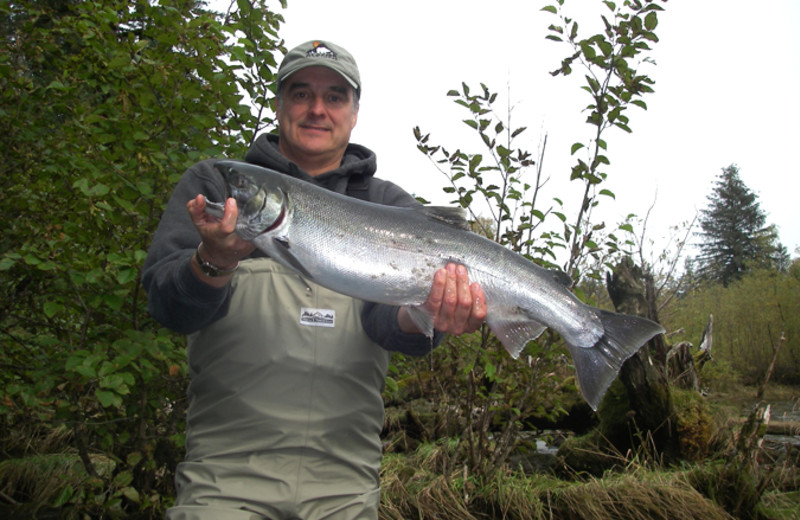 Fishing at Glacier Bear Lodge.