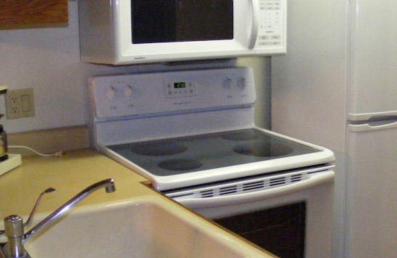 Kitchen area at Copper Chase Condominiums.