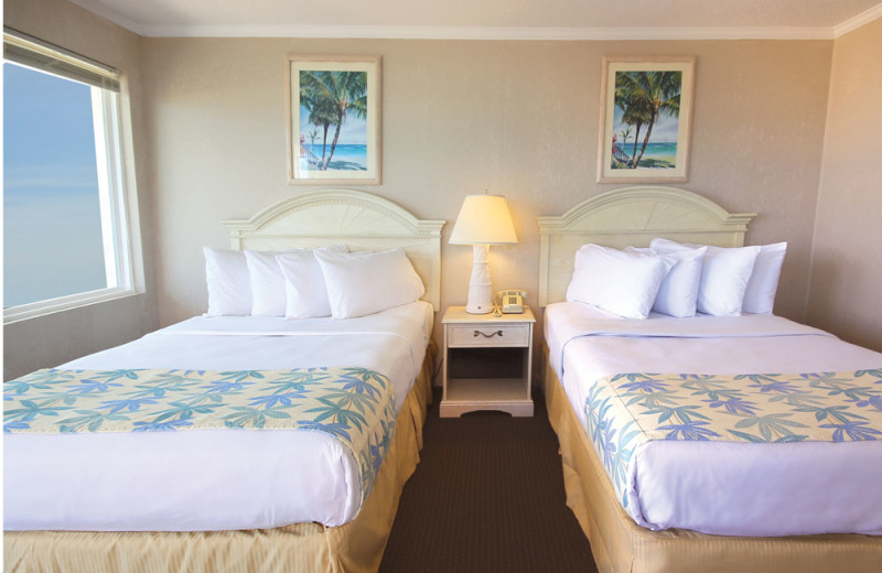 Guest room at Seabonay Motel Ocean City.