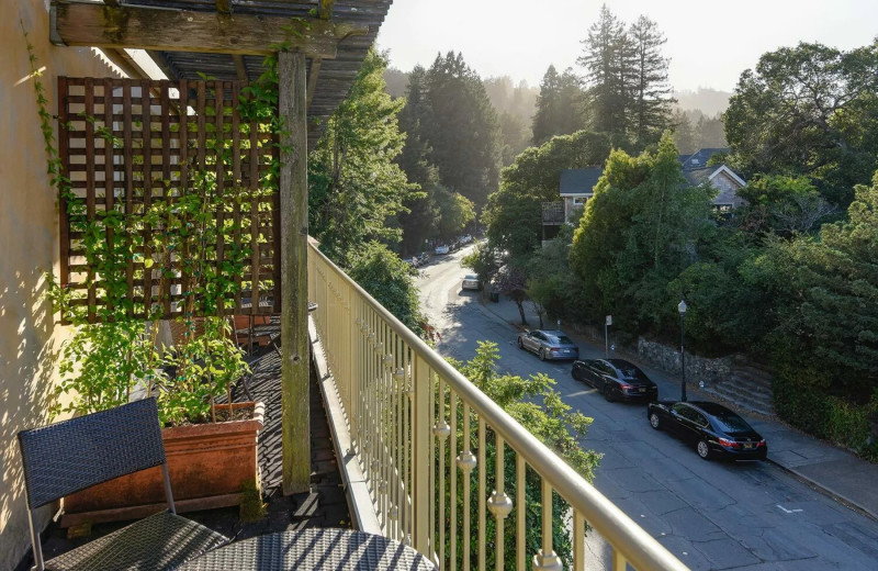 Balcony view at Mill Valley Inn.