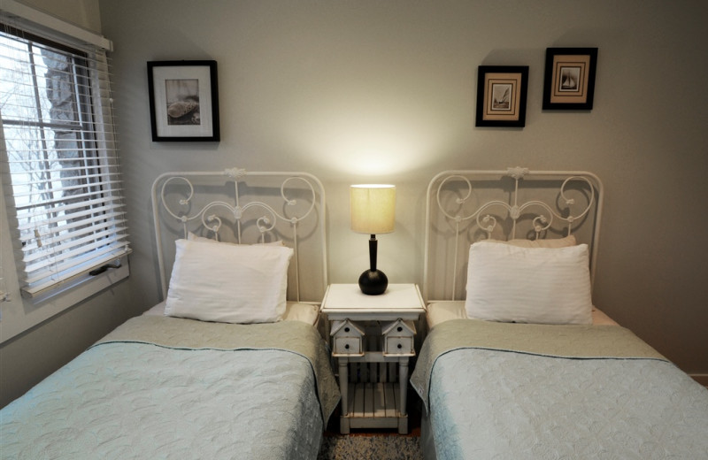 North Cottage bedroom at Buttermilk Falls Inn & Spa.