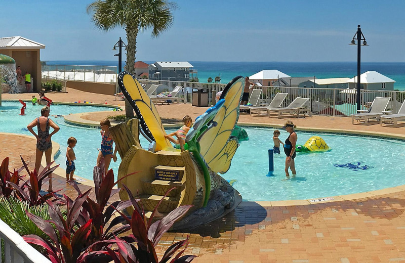 Outdoor pool at Laketown Wharf.