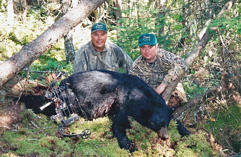 Bear hunting at Zup's Fishing Resort and Canoe Outfitters.