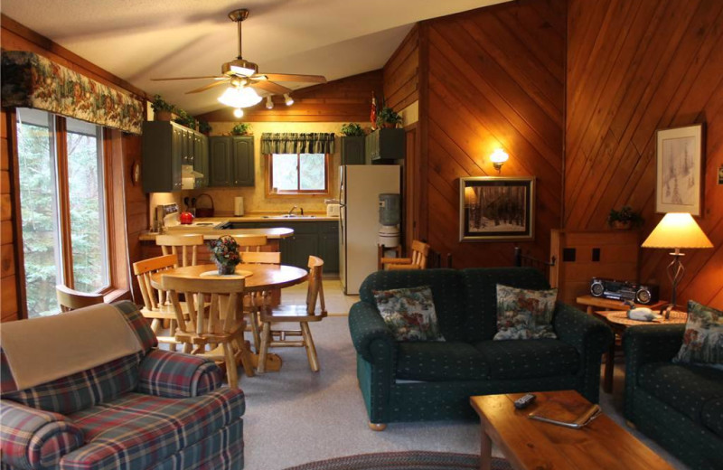 Vacation rental interior at Big Powderhorn Lodging.