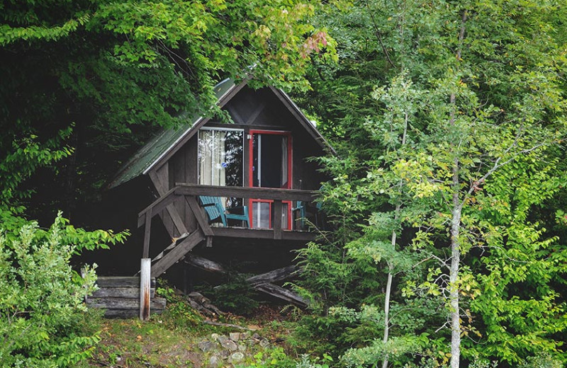 Cabin exterior at Timberlock.