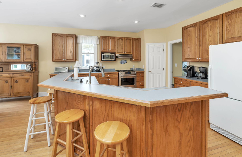 Rental kitchen at Real Escapes Properties.