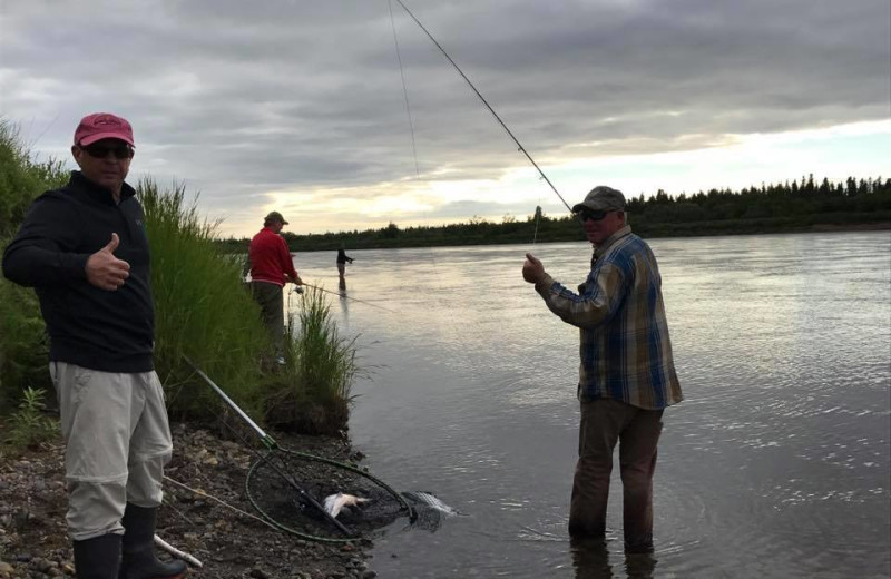 Fishing at Nushagak River Adventure Lodge.