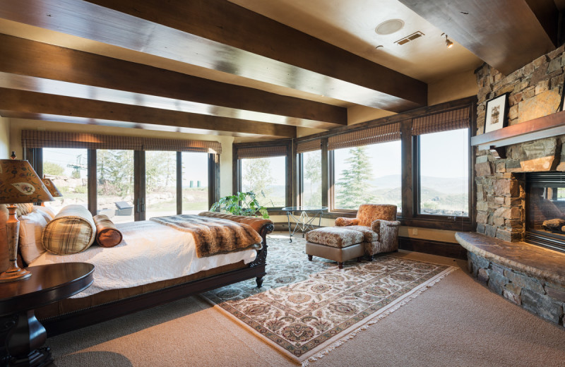 Rental bedroom at Natural Retreats Park City.