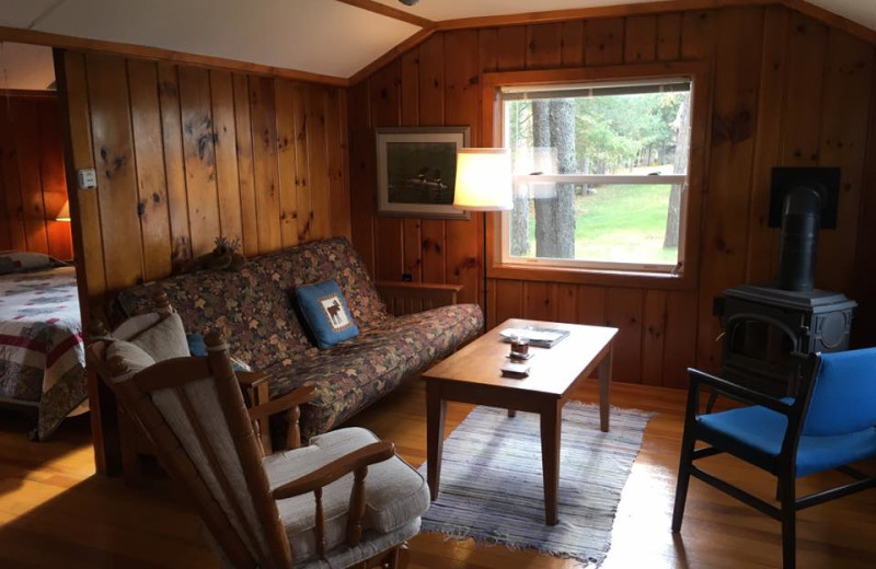 Cabin interior at Tim O Shanter Resort.