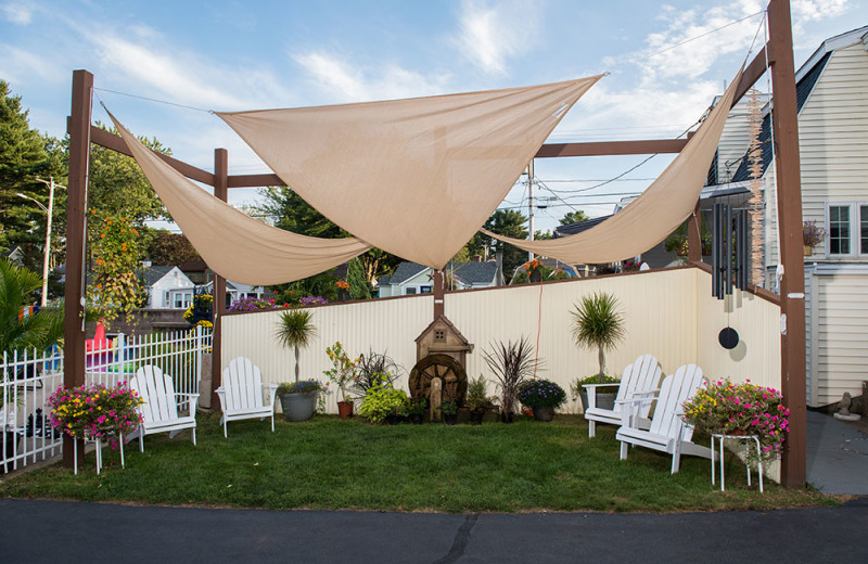Patio at Footbridge Beach Motel.