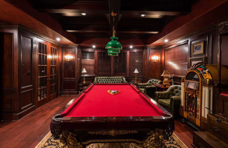 Billiard table at Lions Gate Estate.