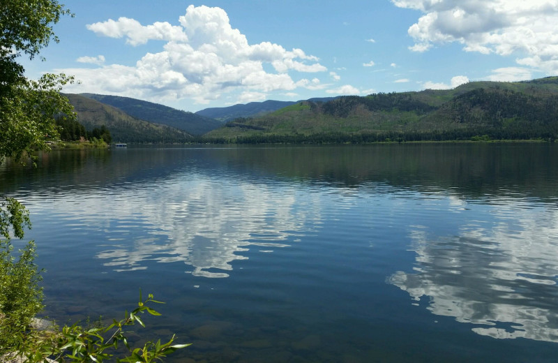 Lake view at Pine River Lodge.