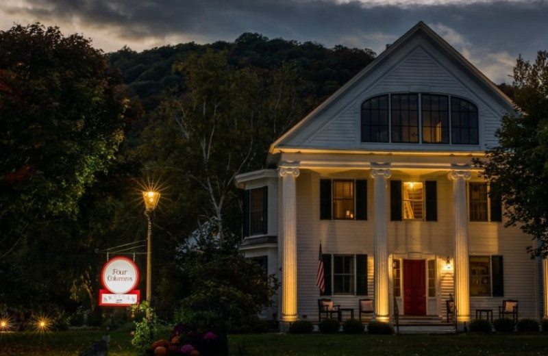 Exterior view of Four Columns Inn.