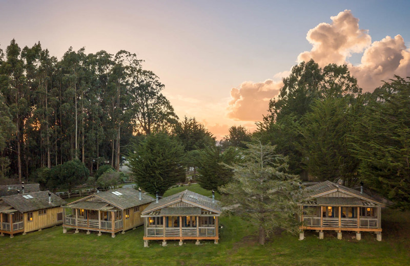 Exterior view of Costanoa Coastal Lodge and Camp.