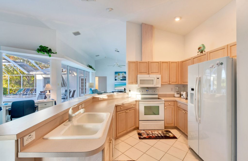 Rental kitchen at CNE Vacation Rental.