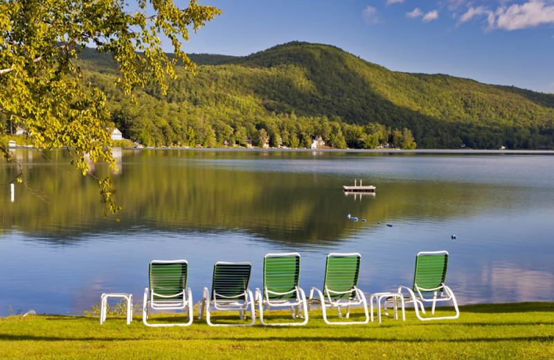 Relax by the lake at Lake Morey Resort.