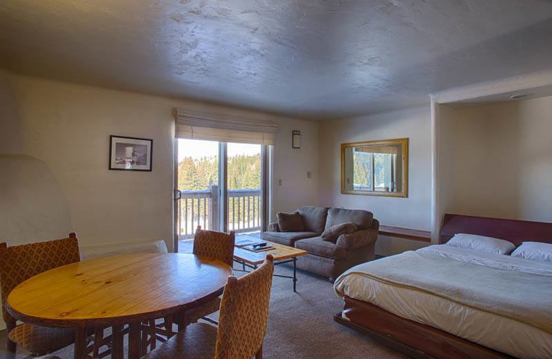 Guest room at Grand Targhee Resort.