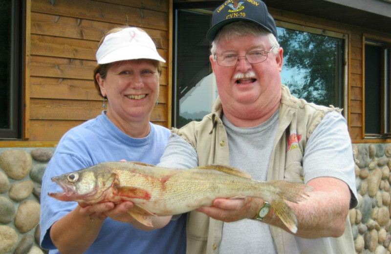 Fishing at Angle Inn Lodge.