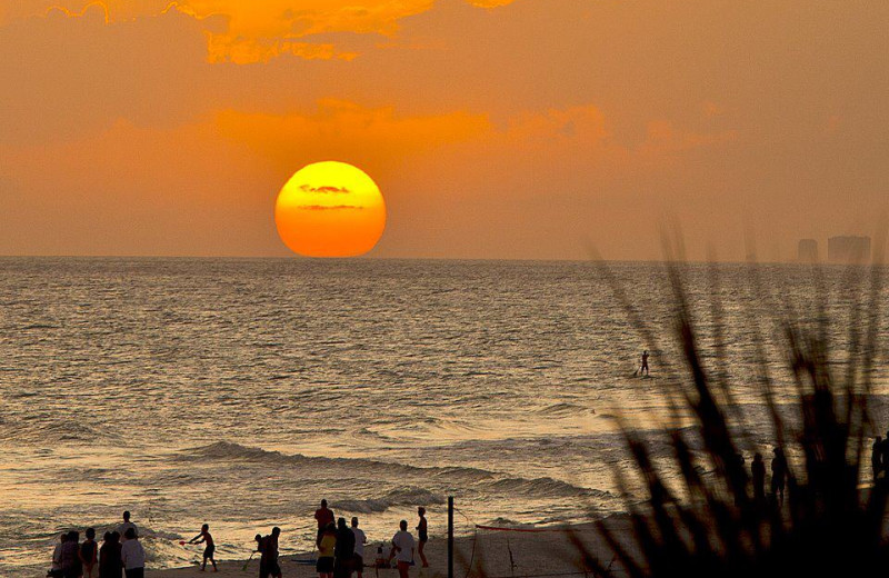 Sunset at Nautilus Condominiums.