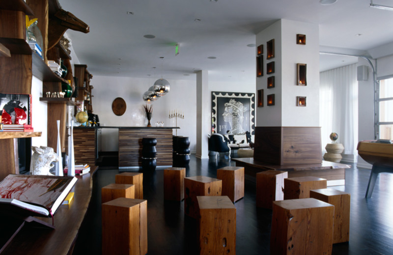 Lobby at Bungalow Hotel.