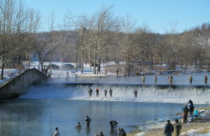 Fishing at Riverwood Resort.