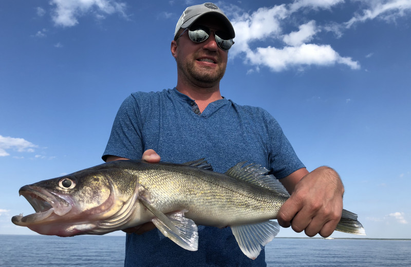 Fishing at Arnesen's Rocky Point Resort.