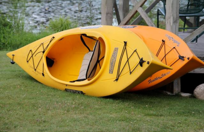 Kayaks at Wildwood on the Lake.