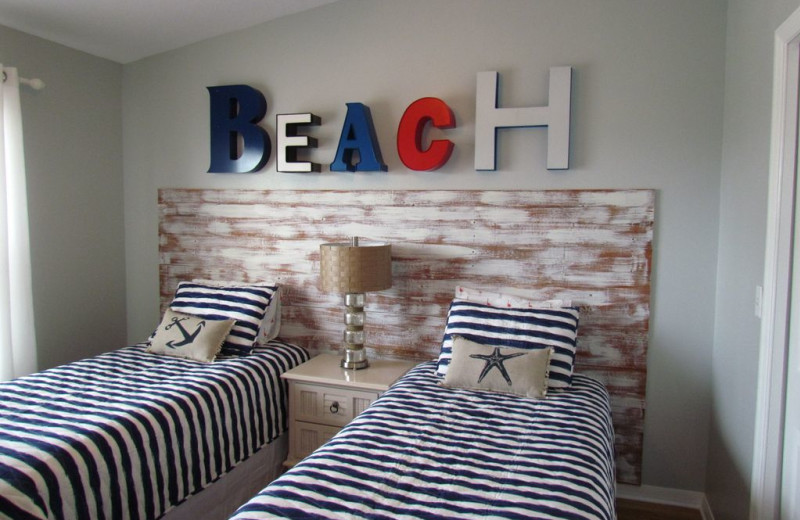 Rental bedroom at Long Key Vacation Rentals.