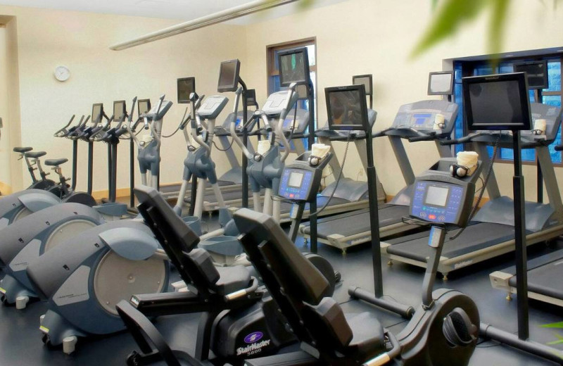 Fitness room at Four Seasons Resort Whistler.