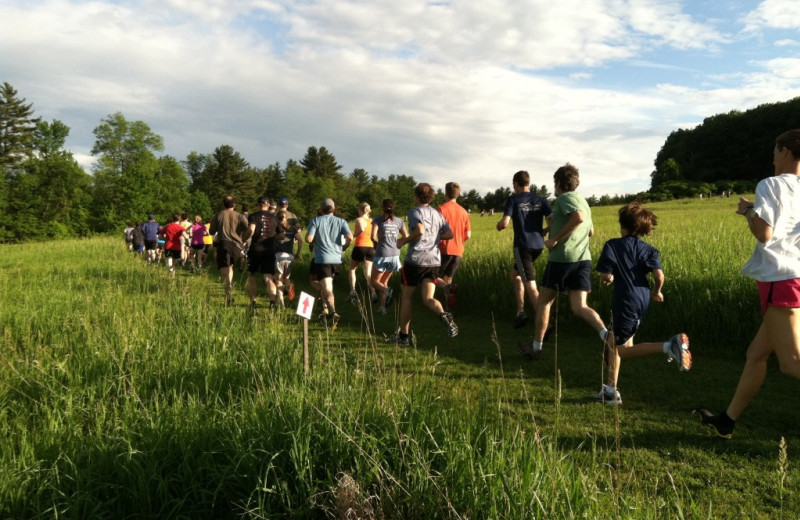 Jogging at Catamount Outdoor Family Center.